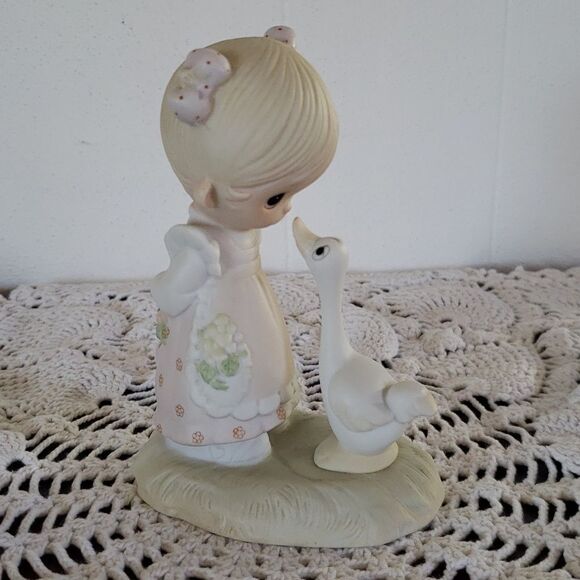 Vtg Precious Moments "Make a Joyful Noise" Porcelain Figurine - 1978 - E-1374/G - Picture 1 of 7